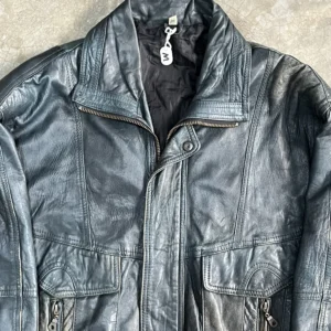 Green leather jacket