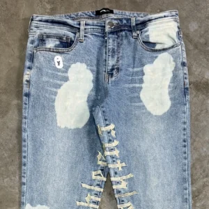 NOVA MEN bleached embroidered pant