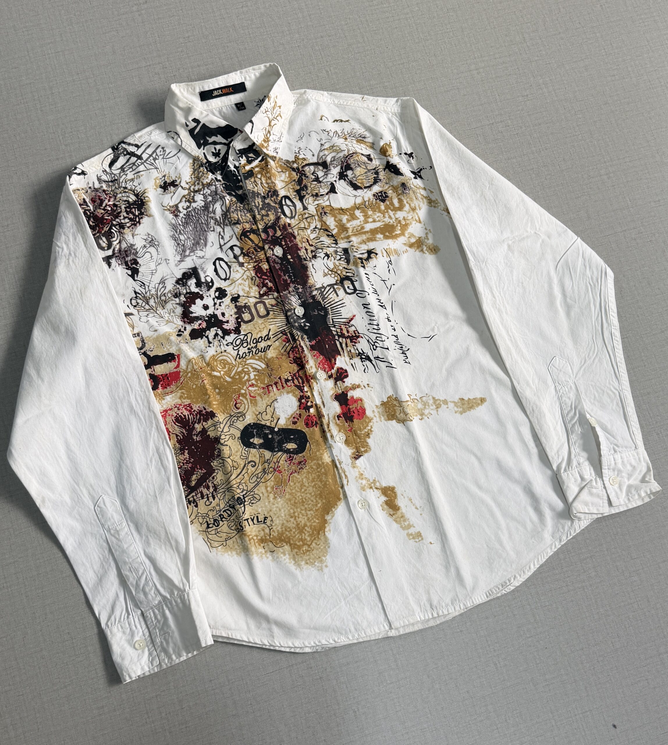 Graphic typography printed shirt - Image 2