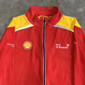 Red Scuderia Ferrari X shell- V power fleece jacket