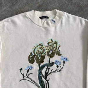 Cream drop shoulder sweatshirt