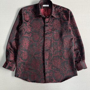 Men’s luxury shiny embroidered shirt