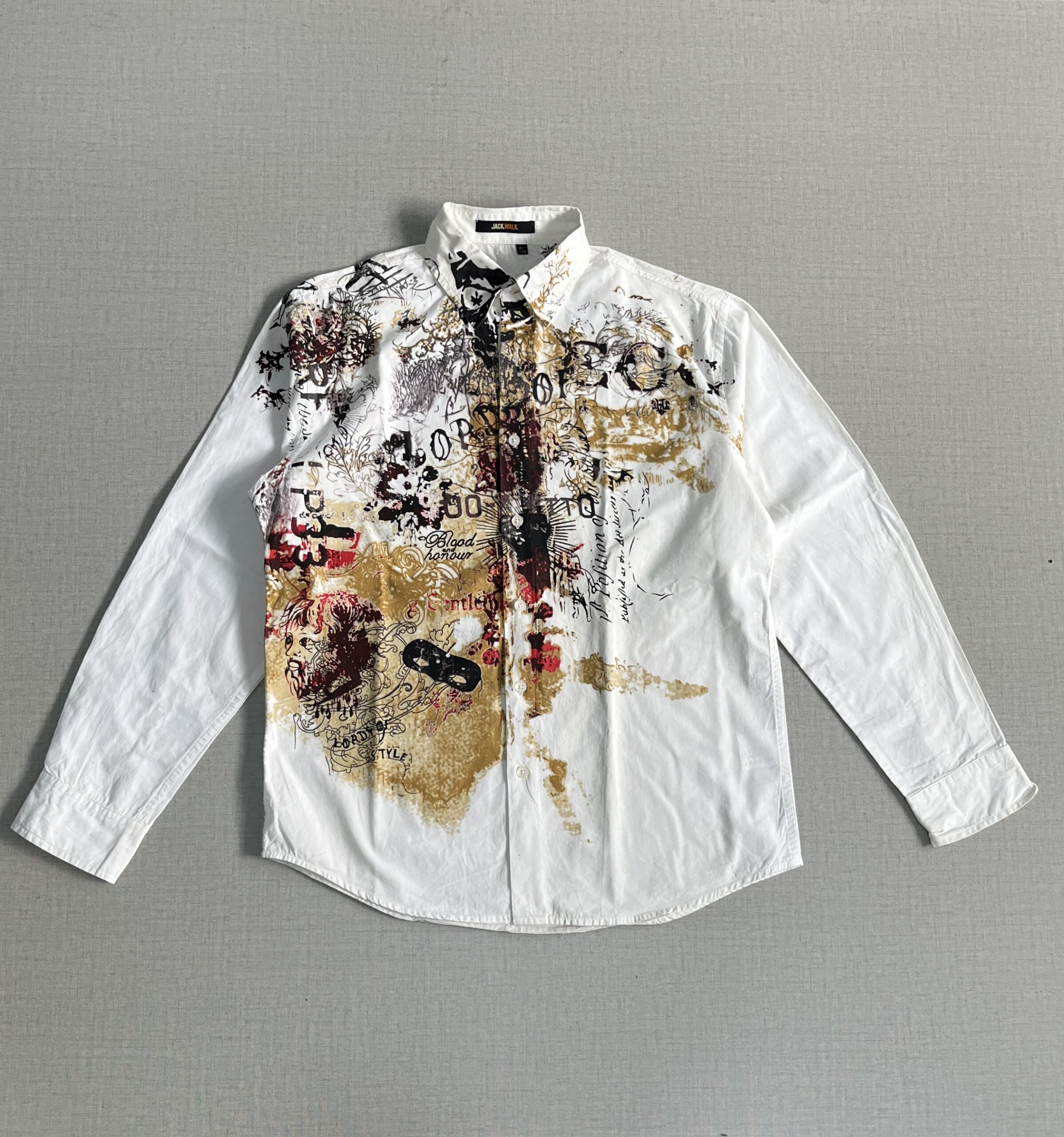 Graphic typography printed shirt - Image 3