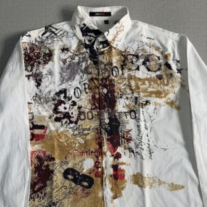 Graphic typography printed shirt