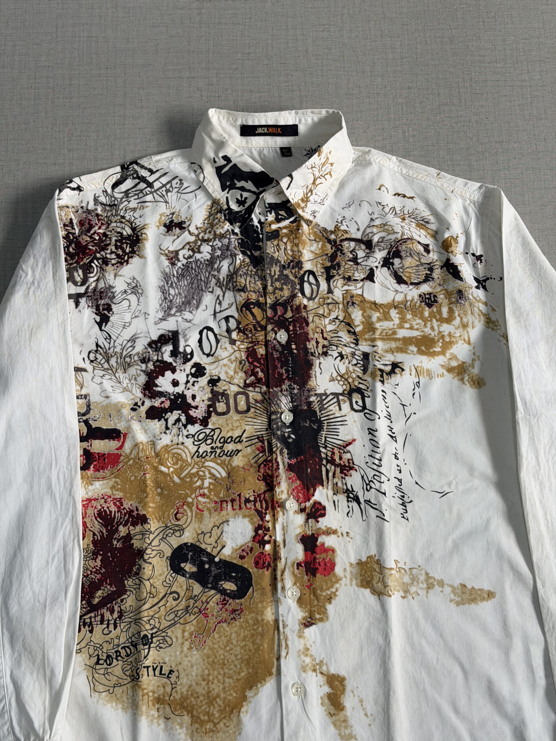 Graphic typography printed shirt