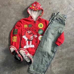 M&M's red play full  hoodie