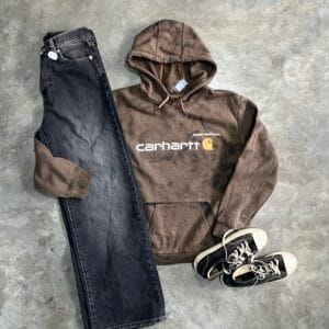 Carhartt faded brown hoodie